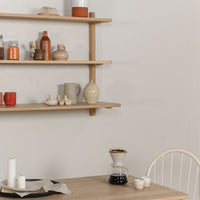 Wooden Shelves - Escarpment wooden wall-mounted shelving - Pedersen + Lennard