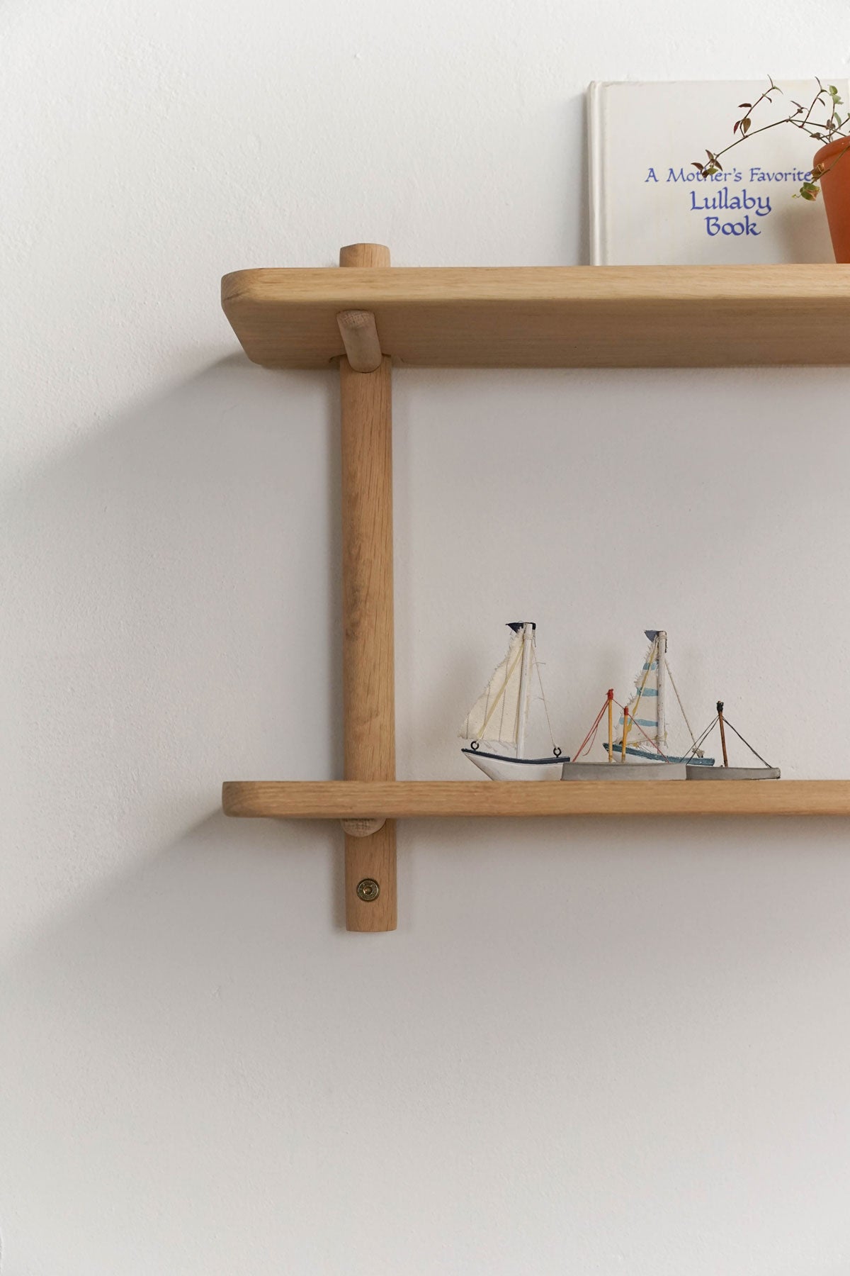 Wooden Shelves - Escarpment wooden wall-mounted shelf- Pedersen + Lennard