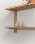 Wooden Shelves - Escarpment wooden wall-mounted shelf- Pedersen + Lennard