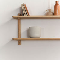 Wooden Shelves - Escarpment wooden wall-mounted shelf- Pedersen + Lennard