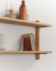 Escarpment wooden wall-mounted shelf- Pedersen + Lennard