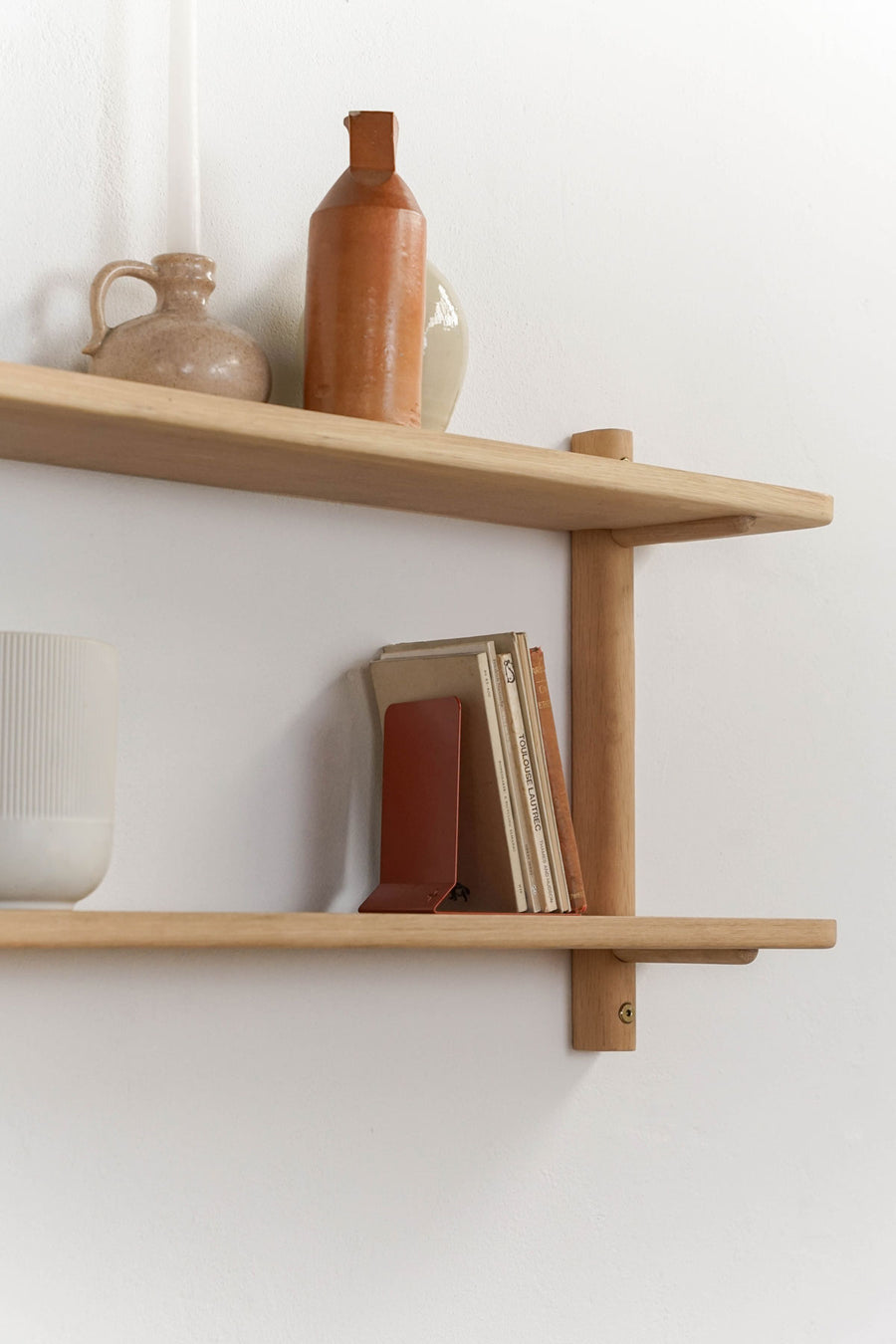 Escarpment wooden wall-mounted shelf- Pedersen + Lennard