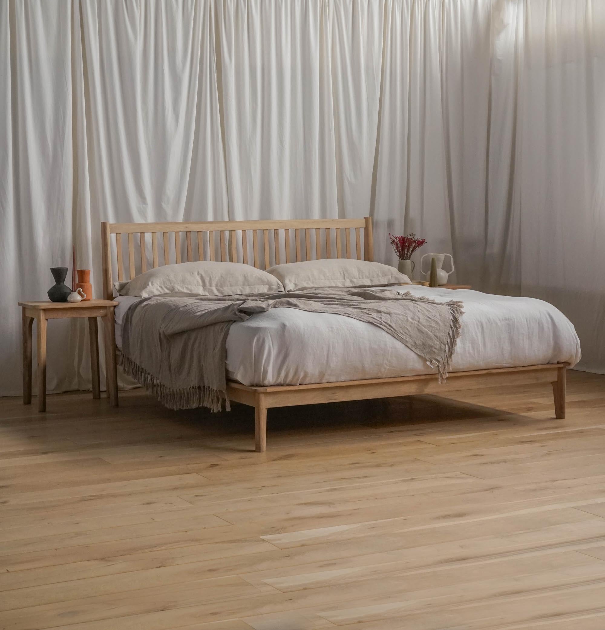 Escarpment Wooden Bed - Pedersen + Lennard