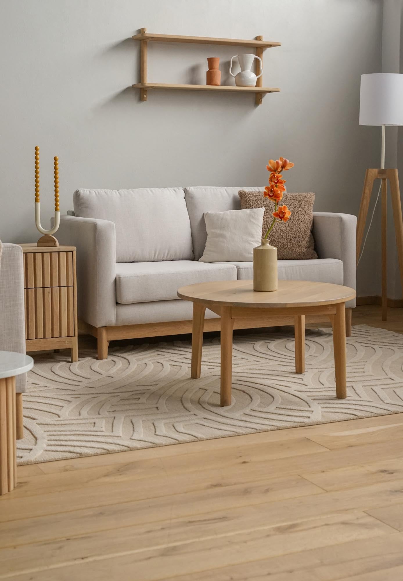 Solid Coffee Table in Oak or Ash | Modern Contemporary - Pedersen