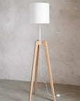 Escarpment Wooden Floor Lamp - Pedersen + Lennard