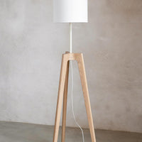 Escarpment Wooden Floor Lamp - Pedersen + Lennard
