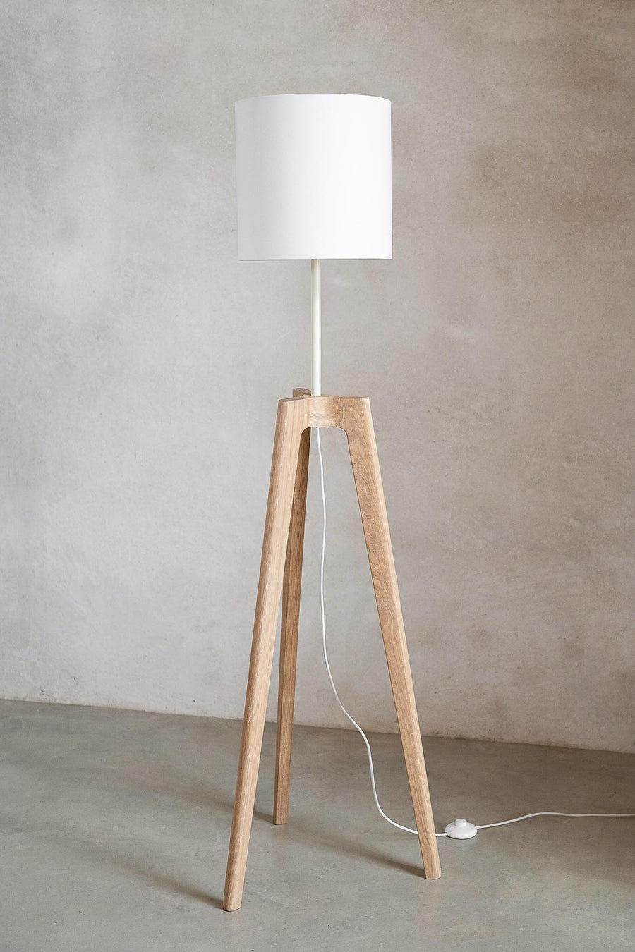 Escarpment Wooden Floor Lamp - Pedersen + Lennard