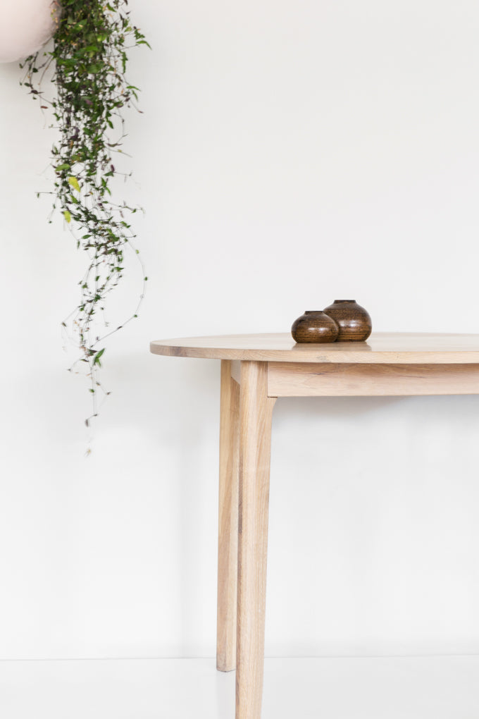 Round Wooden Dining Table - Pedersen + Lennard
