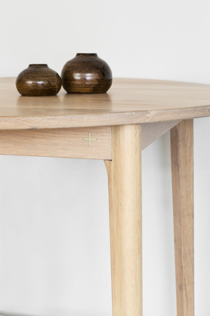 Escarpment Round Wooden Dining Table - Pedersen + Lennard