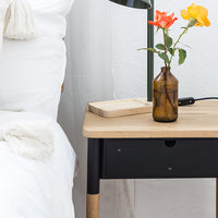 Wooden Bedside Table - Pedersen + Lennard