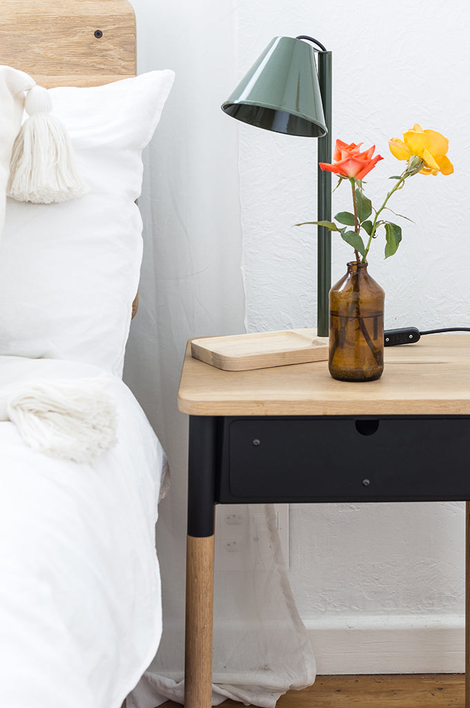 Wooden Bedside Table - Pedersen + Lennard