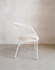 Fluted Occasional Chair in White - Pedersen + Lennard