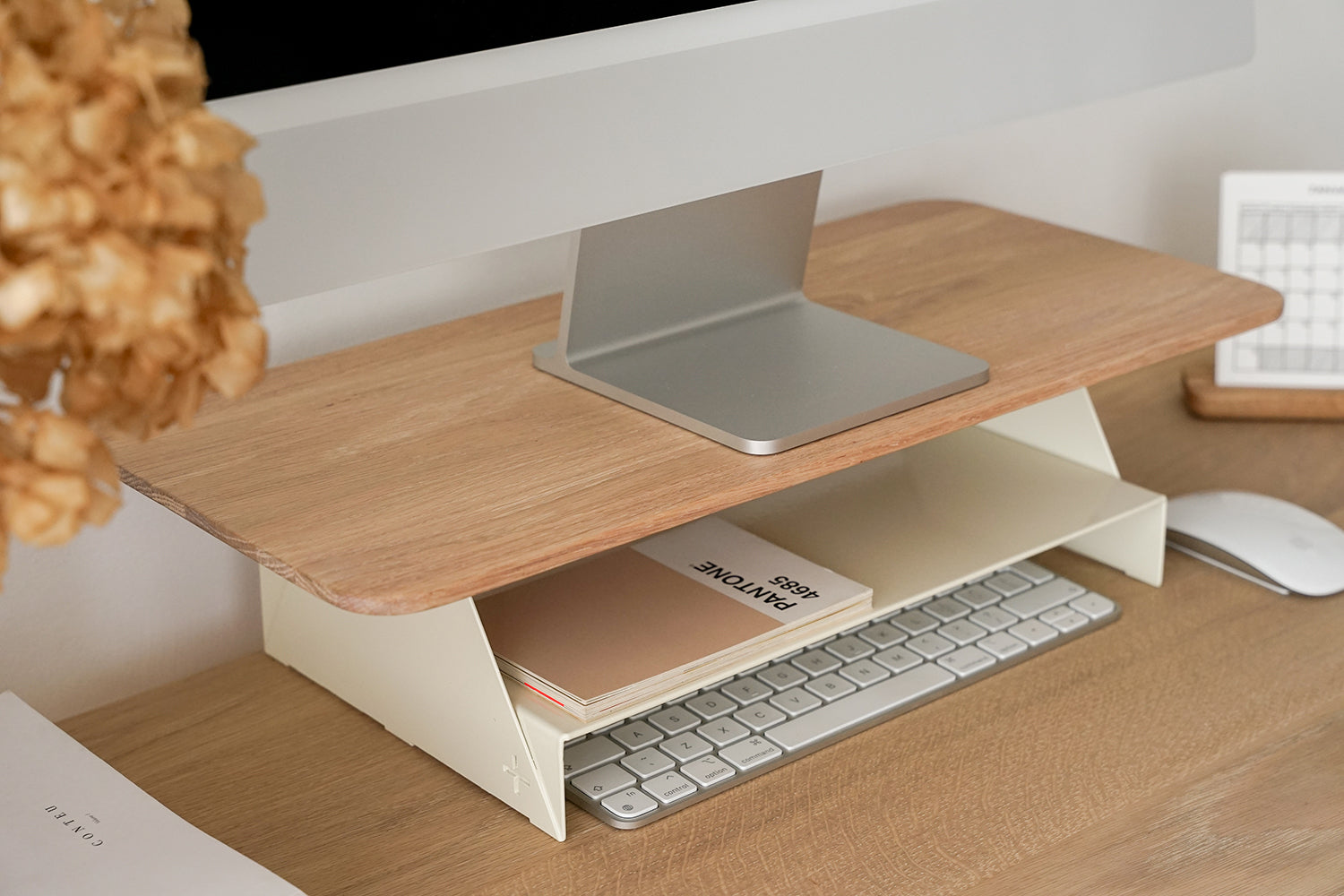 Wooden Desktop Monitor Stand - Pedersen + Lennard