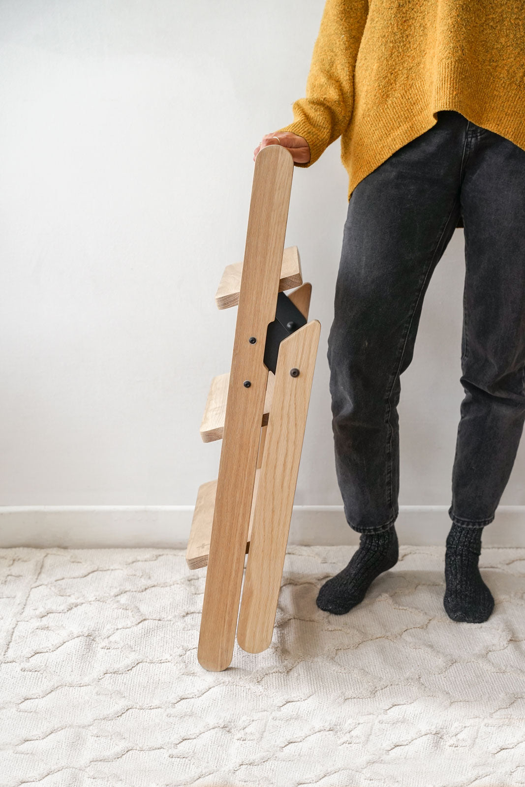 Huguenot Wooden Step Ladder - Pedersen + Lennard