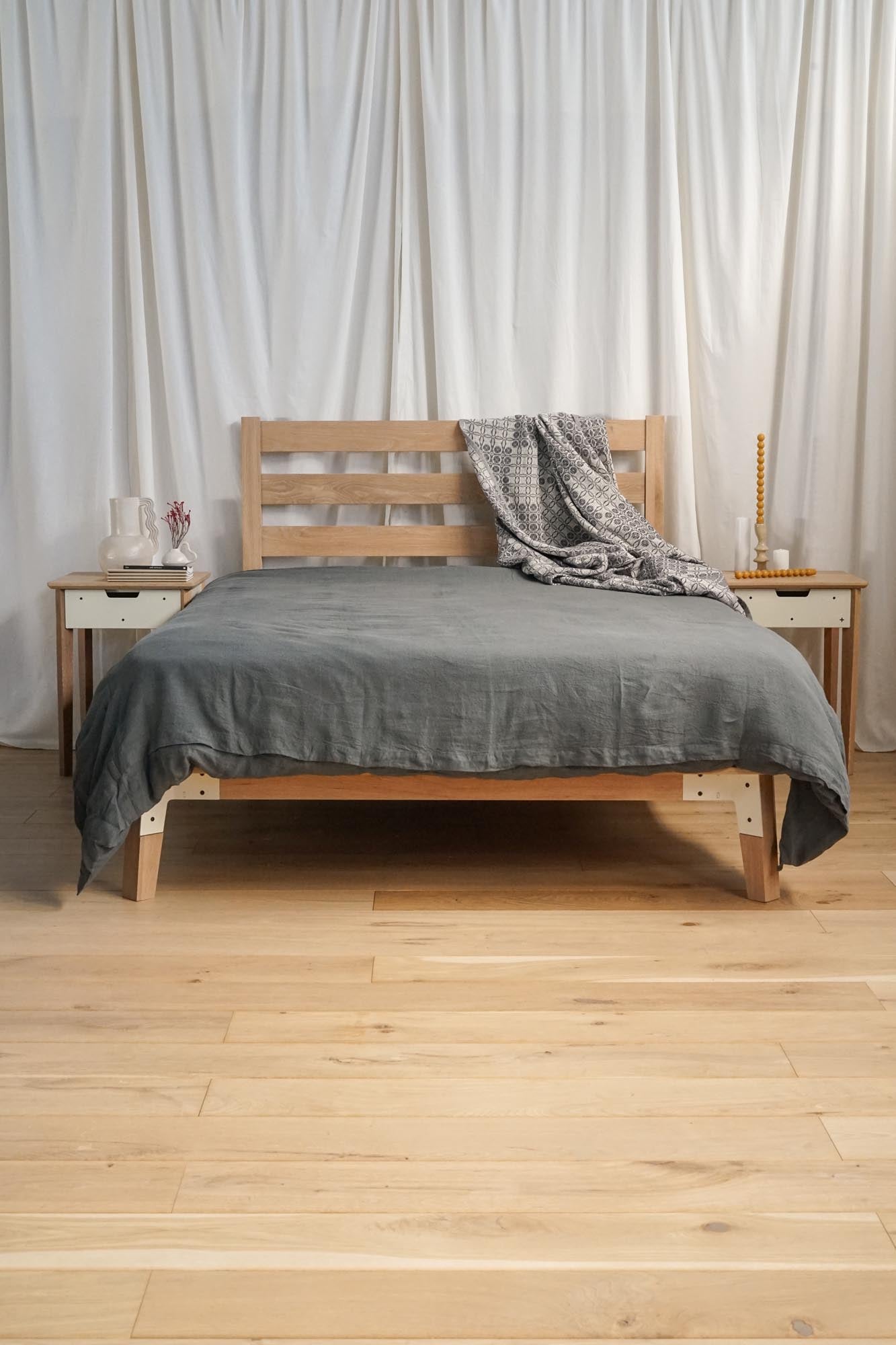 Huguenot Wooden Bed - Pedersen + Lennard