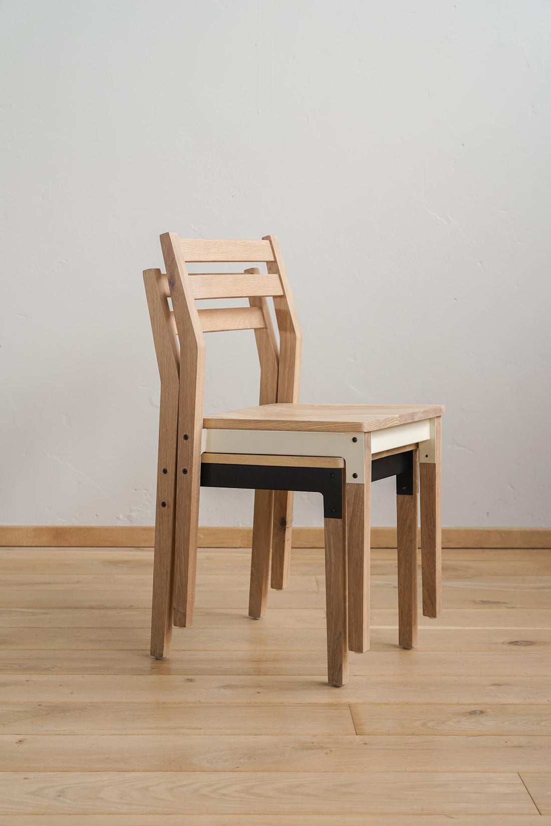 Huguenot Wooden Stacking Chairs - Pedersen + Lennard
