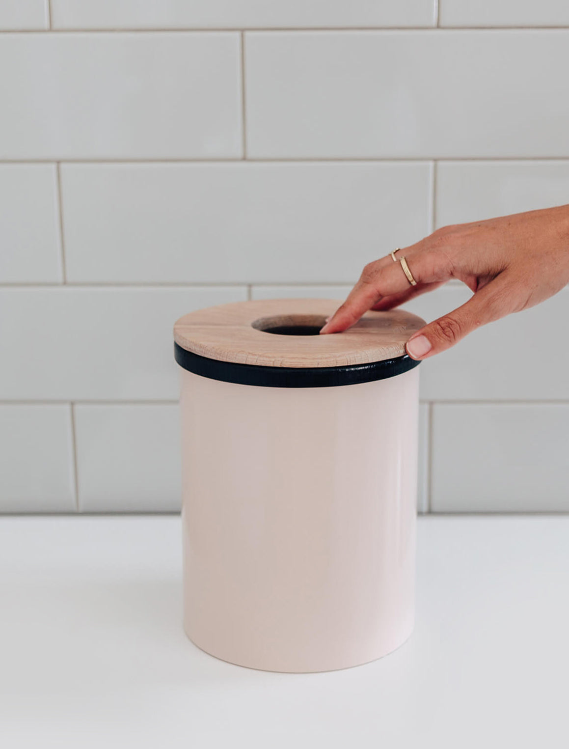 Wooden Bathroom Bin - Pedersen + Lennard