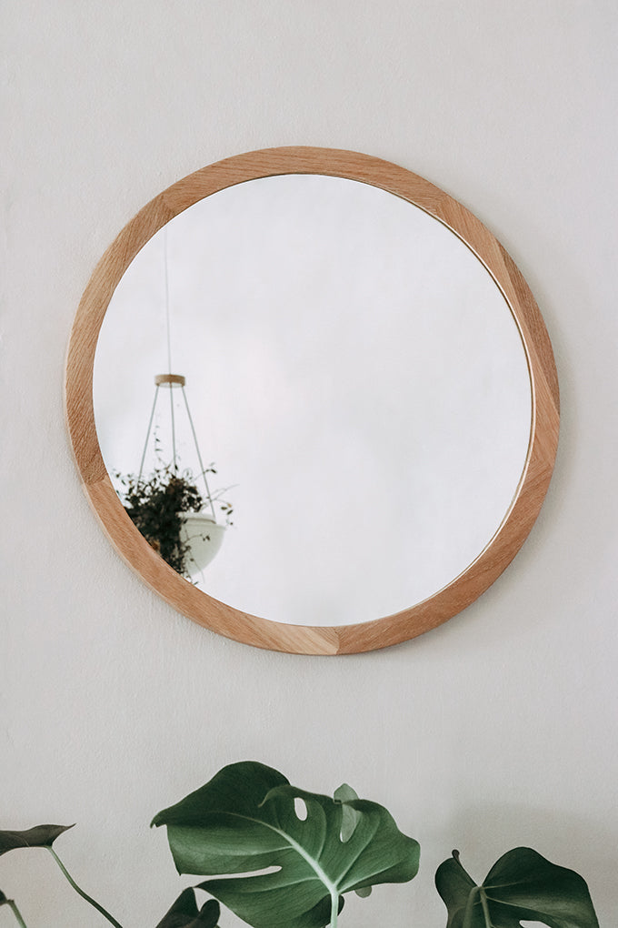 Round Wooden Mirror - Pedersen + Lennard