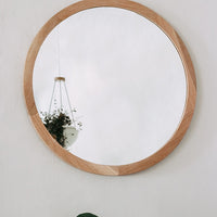 Round Wooden Mirror - Pedersen + Lennard