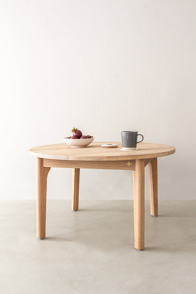 Escarpment Round Wooden Coffee Table - Pedersen + Lennard