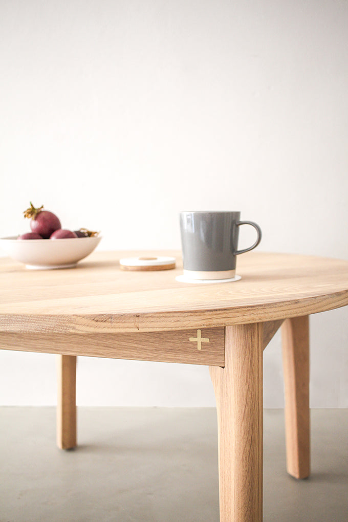 Solid Coffee Table in Oak or Ash | Modern Contemporary - Pedersen