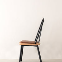 Fluted Leather Dining Chair - Pedersen + Lennard