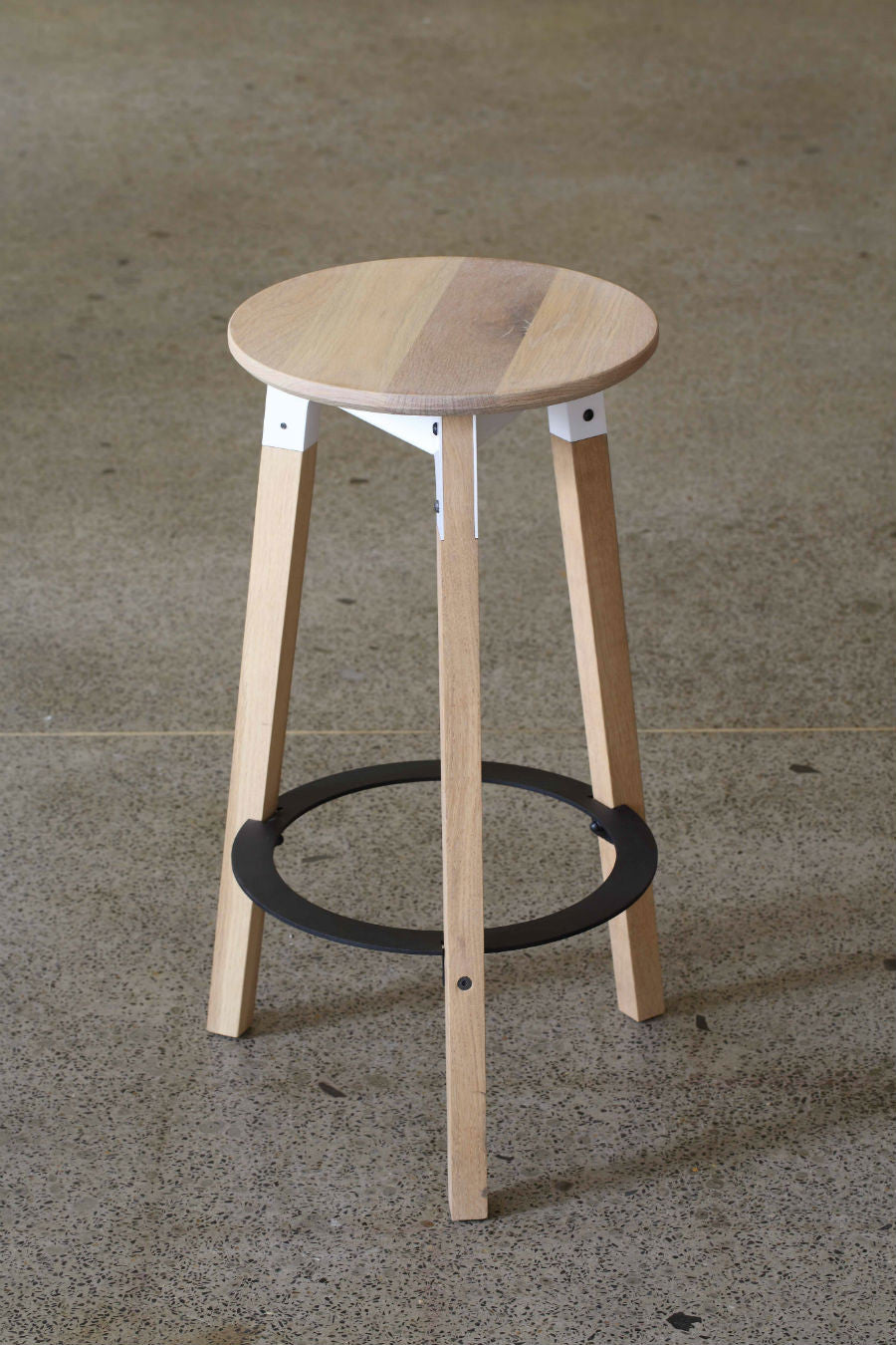Huguenot Wooden Bar Stool - Pedersen + Lennard