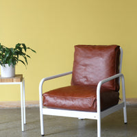 KPA Leather Armchair - ARC Wooden Bench -  Pedersen + Lennard