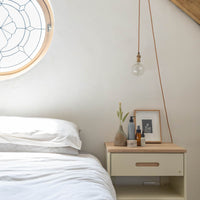 Floating Wooden Bedside Table - Pedersen and Lennard