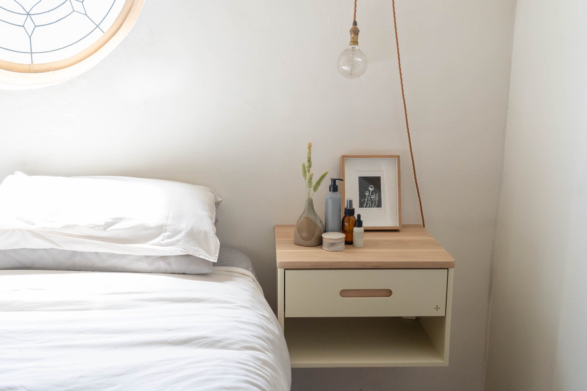 Wooden Bedside Table - Pedersen and Lennard