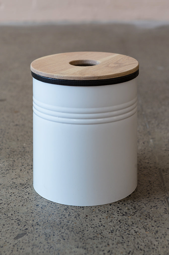 Bathroom Bin White - Pedersen + Lennard