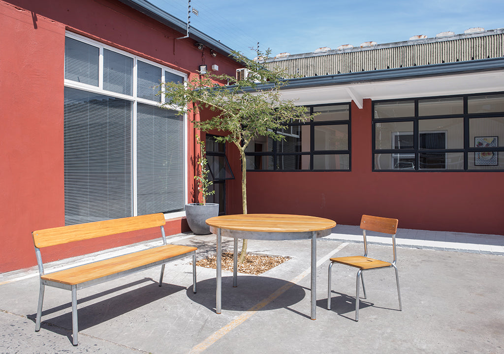 KPA Backed Wooden Table - KPA Backed Chair - KPA Backed Bench - Pedersen + Lennard