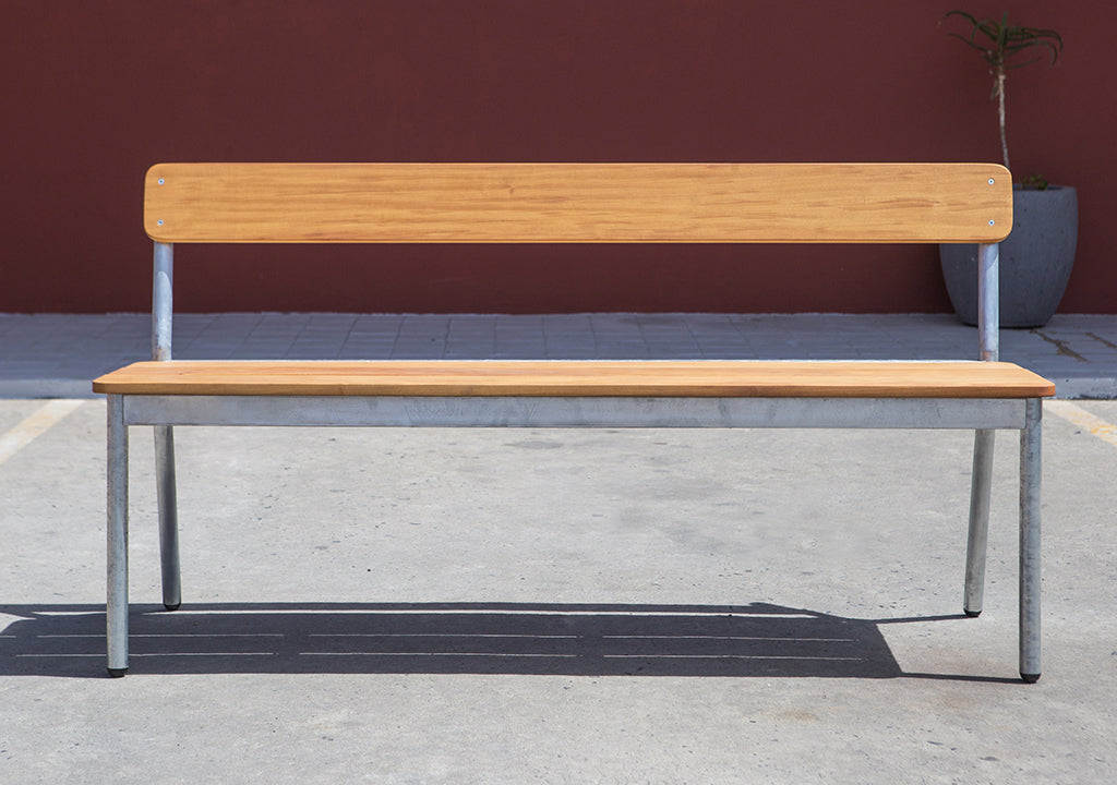 KPA Backed Wooden Bench - Pedersen + Lennard