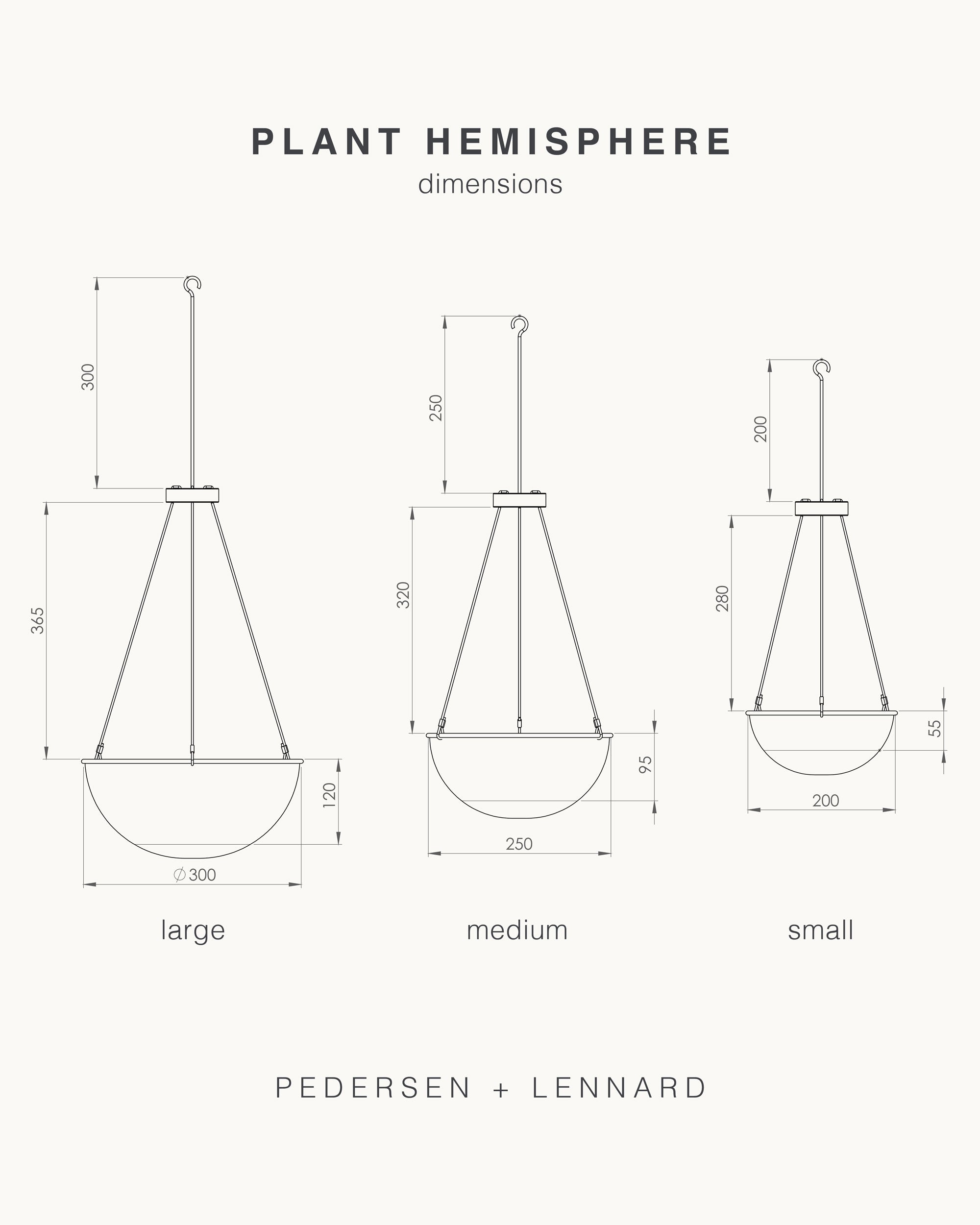 Plant Hemispheres - In Stock