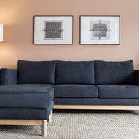 Escarpment Three Seater Fabric Couch - Perdesen + Lennard
