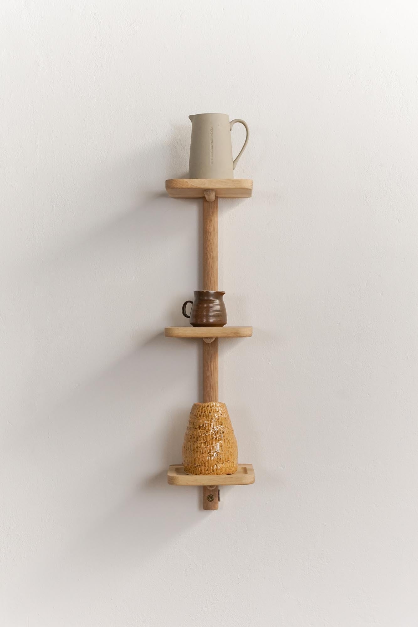 Escarpment Column Wooden Shelf - Pedersen + Lennard